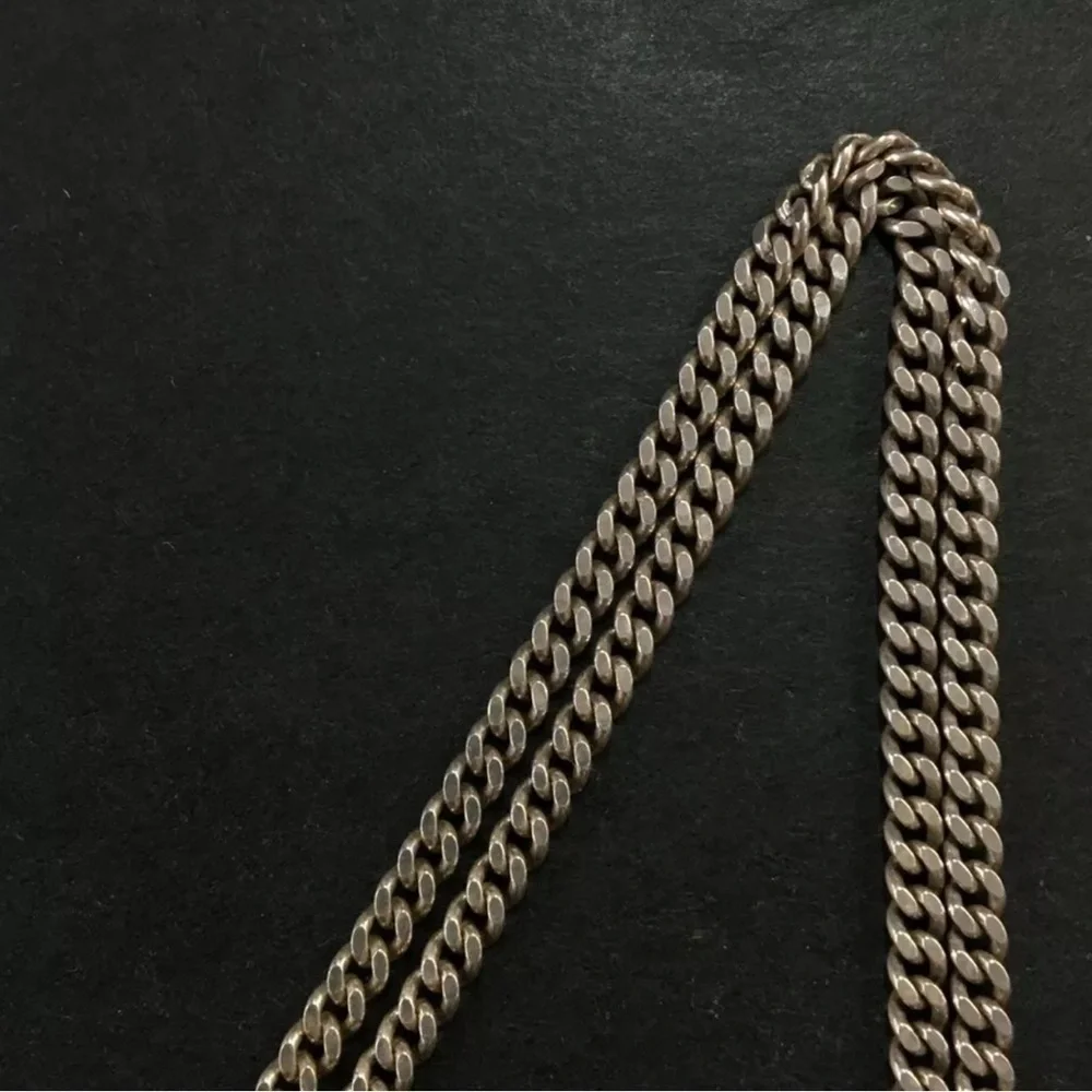 Authentic GUCCI Interlocking G Silver 925 Pendant Necklace
